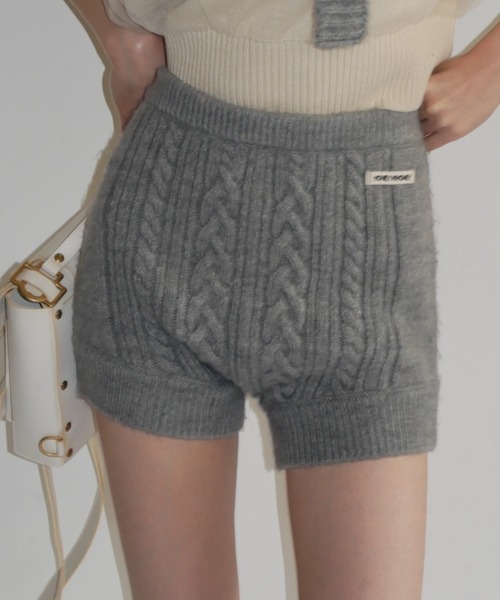 HONEY MI HONEY（ハニーミーハニー）の「cable knit short pants
