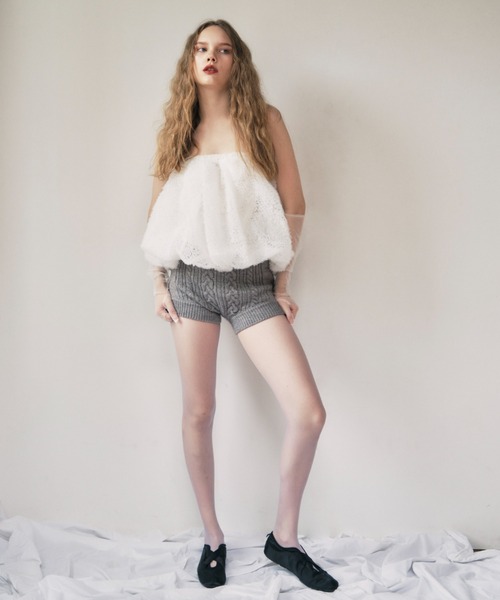 HONEY MI HONEY（ハニーミーハニー）の「cable knit short pants