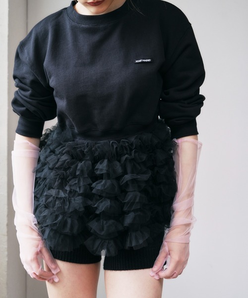 HONEY MI HONEY（ハニーミーハニー）の「cable knit short pants（その他パンツ・レディース・グレー/ブラック/アイボリー・FREE）」の16枚目の写真