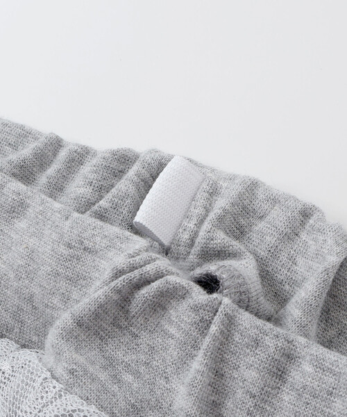 Noeil aime BeBe（ノイユエイムベベ）の「ラメ入りチュールティアードキュロット（スカート・キッズ・グレー/ベージュ・110cm/120cm/130cm）」の10枚目の写真