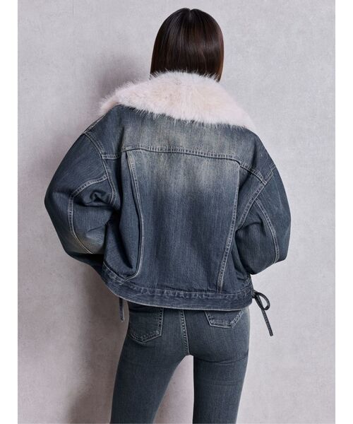 セール】2WAY ECO FURショートデニムGジャン（デニムジャケット