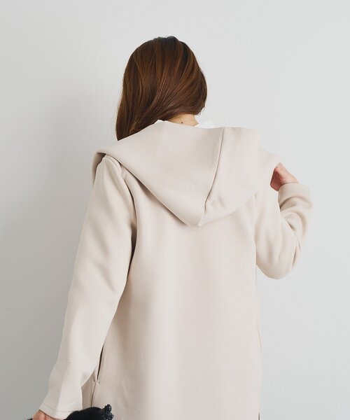 un dix cors（アンディコール）の「《デイリーに活躍》フーディーロングコート（ダッフルコート・レディース・ブラウン/ブラック/アイボリー・FREE）」の7枚目の写真