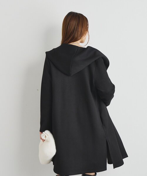 un dix cors（アンディコール）の「《デイリーに活躍》フーディーロングコート（ダッフルコート・レディース・ブラウン/ブラック/アイボリー・FREE）」の18枚目の写真