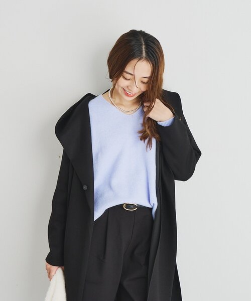 un dix cors（アンディコール）の「《デイリーに活躍》フーディーロングコート（ダッフルコート・レディース・ブラウン/ブラック/アイボリー・FREE）」の19枚目の写真