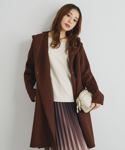 セール】《デイリーに活躍》フーディーロングコート（ダッフルコート