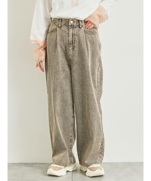 SM2（エスエムツー）の「オーバーダイデニムタックパンツ（その他パンツ・レディース・グリーン/ブラウン/ピンク/ネイビー・L/M）」の9枚目の写真