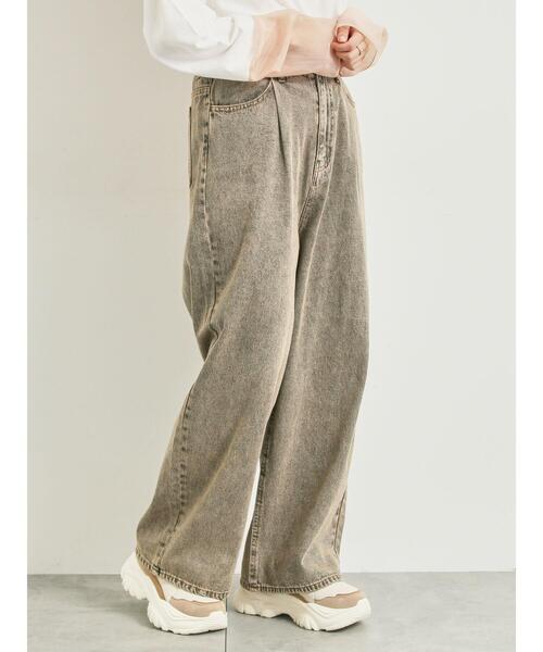 SM2（エスエムツー）の「オーバーダイデニムタックパンツ（その他パンツ・レディース・グリーン/ブラウン/ピンク/ネイビー・L/M）」の10枚目の写真