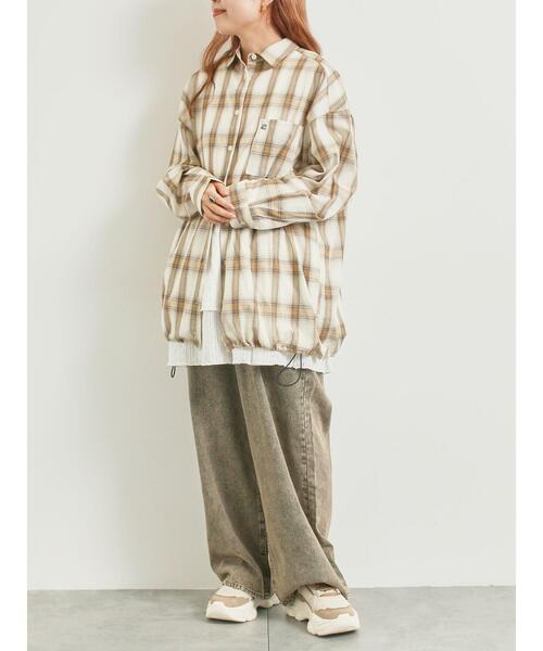 SM2（エスエムツー）の「オーバーダイデニムタックパンツ（その他パンツ・レディース・グリーン/ブラウン/ピンク/ネイビー・L/M）」の11枚目の写真