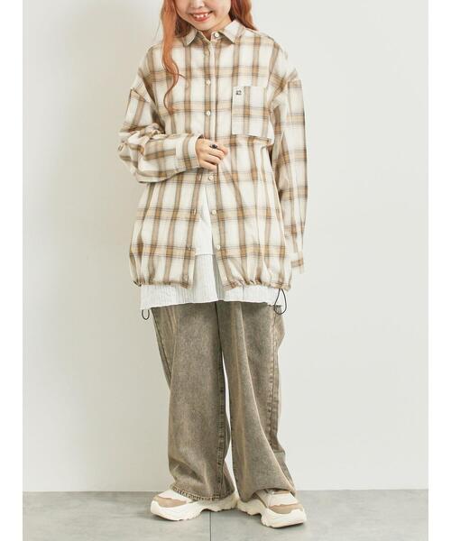 SM2（エスエムツー）の「オーバーダイデニムタックパンツ（その他パンツ・レディース・グリーン/ブラウン/ピンク/ネイビー・L/M）」の13枚目の写真