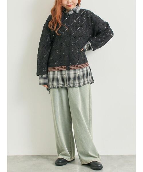 SM2（エスエムツー）の「オーバーダイデニムタックパンツ（その他パンツ・レディース・グリーン/ブラウン/ピンク/ネイビー・L/M）」の15枚目の写真