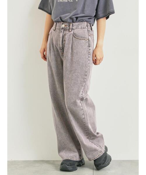 SM2（エスエムツー）の「オーバーダイデニムタックパンツ（その他パンツ・レディース・グリーン/ブラウン/ピンク/ネイビー・L/M）」の18枚目の写真