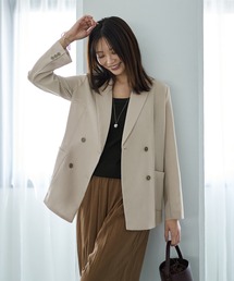 STYLE DELI（スタイルデリ）の「ストレッチメッシュ生地ダブルジャケット（テーラードジャケット）」