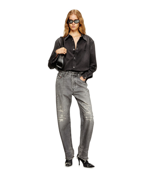 DIESEL(ディーゼル)の「ウィメンズ デニムパンツ REGULAR 1988 D-ARK L.32(デニムパンツ・レディース・ブラック・23inch/25inch/27inch)」の4枚目の写真