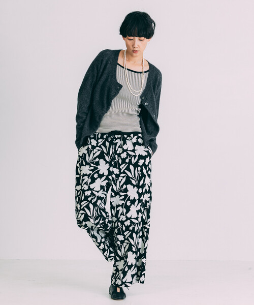 Freada（フリーダ）の「Freada/フリーダ モノトーン 刺繍 イージーパンツ（その他パンツ・レディース・ブラック/ブラウン・ONE SIZE）」の9枚目の写真