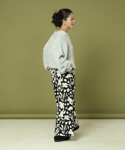 Freada（フリーダ）の「Freada/フリーダ モノトーン 刺繍 イージーパンツ（その他パンツ・レディース・ブラック/ブラウン・ONE SIZE）」の19枚目の写真