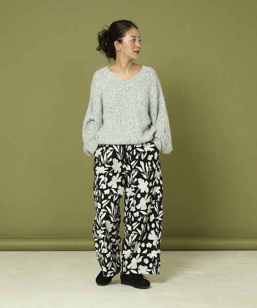 Freada（フリーダ）の「Freada/フリーダ モノトーン 刺繍 イージーパンツ（その他パンツ・レディース・ブラック/ブラウン・ONE SIZE）」の20枚目の写真