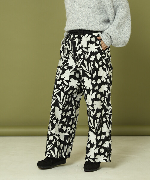 Freada（フリーダ）の「Freada/フリーダ モノトーン 刺繍 イージーパンツ（その他パンツ・レディース・ブラック/ブラウン・ONE SIZE）」の22枚目の写真