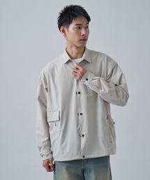 B.C STOCK（ベーセーストック）の「【OLIVEDRAB/オリーブドラブ】キャリーポケット シャツ（シャツ/ブラウス・メンズ）」