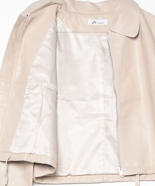 FREE STYLISTS(フリー スタイリスト)の「YUGA_YGMC Drawstring cropped jacket(ブルゾン・レディース・オフホワイト/ブラック・FREE)」の4枚目の写真