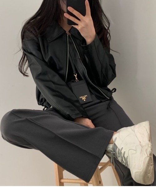 FREE STYLISTS(フリー スタイリスト)の「YUGA_YGMC Drawstring cropped jacket(ブルゾン・レディース・オフホワイト/ブラック・FREE)」の8枚目の写真