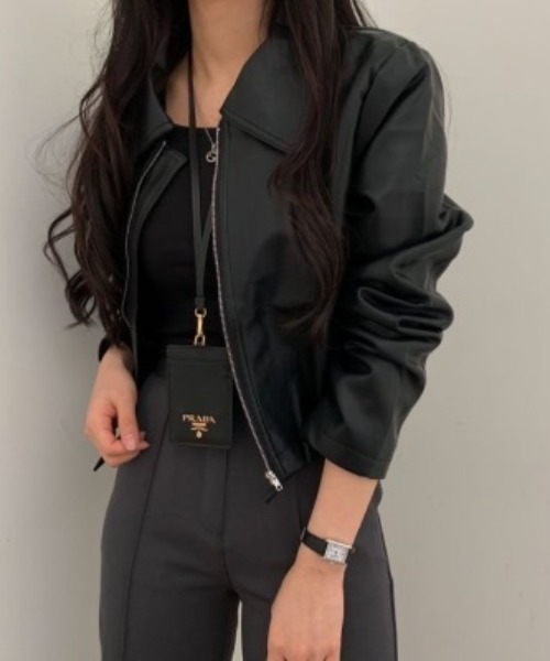 FREE STYLISTS(フリー スタイリスト)の「YUGA_YGMC Drawstring cropped jacket(ブルゾン・レディース・オフホワイト/ブラック・FREE)」の11枚目の写真