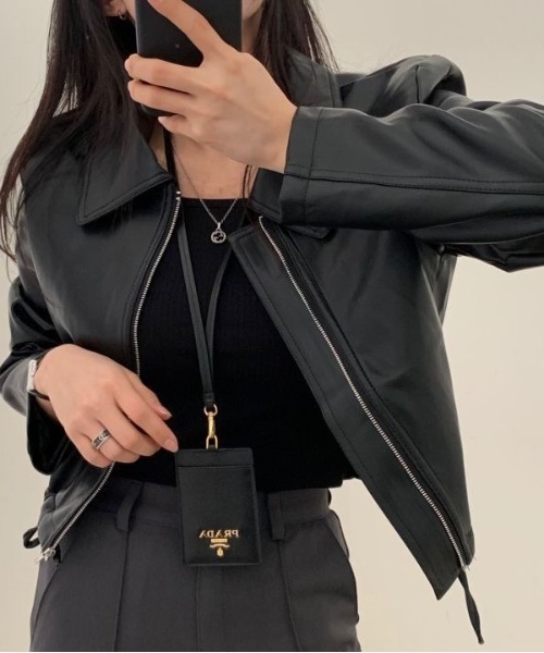 FREE STYLISTS(フリー スタイリスト)の「YUGA_YGMC Drawstring cropped jacket(ブルゾン・レディース・オフホワイト/ブラック・FREE)」の19枚目の写真