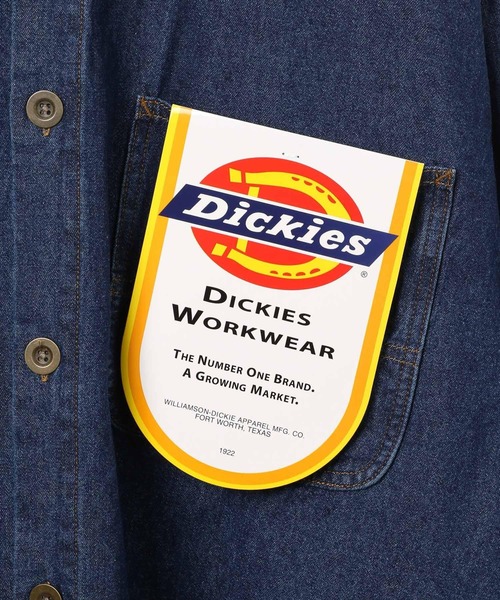 Dickies(ディッキーズ)の「【Dickies(ディッキーズ)】別注 ワークアウトBIGシャツ(シャツ/ブラウス・レディース・サックスブルー/ダークブルー・FREE)」の11枚目の写真