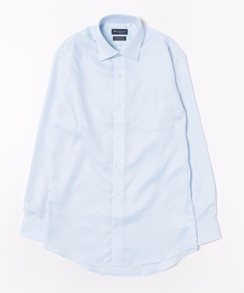 TOKYO SHIRTS(トウキョウシャツ)の「【超形態安定】 形態安定ノンアイロン ワイド 長袖ビジネスワイシャツ(ビジネスシャツ・メンズ・ブルー・首回り37cm-裄丈80cm/首回り39cm-裄丈80cm/首回り39cm-裄丈84cm/首回り41cm-裄丈82cm/首回り41cm-裄丈86cm/首回り42cm-裄丈82cm/首回り42cm-裄丈86cm/首回り43cm-裄丈82cm/首回り43cm-裄丈86cm/首回り37cm-裄丈84cm)」の5枚目の写真