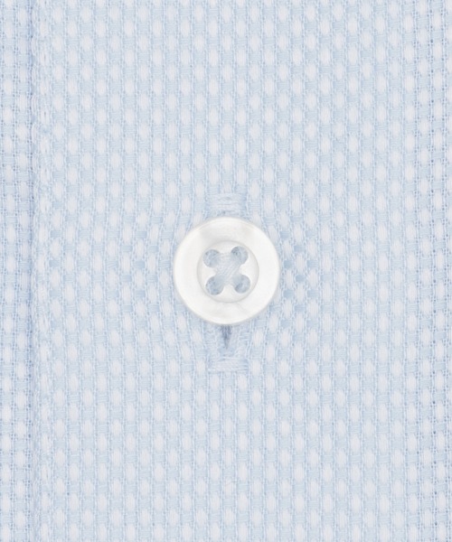 TOKYO SHIRTS(トウキョウシャツ)の「【超形態安定】 形態安定ノンアイロン ワイド 長袖ビジネスワイシャツ(ビジネスシャツ・メンズ・ブルー・首回り37cm-裄丈80cm/首回り39cm-裄丈80cm/首回り39cm-裄丈84cm/首回り41cm-裄丈82cm/首回り41cm-裄丈86cm/首回り42cm-裄丈82cm/首回り42cm-裄丈86cm/首回り43cm-裄丈82cm/首回り43cm-裄丈86cm/首回り37cm-裄丈84cm)」の4枚目の写真