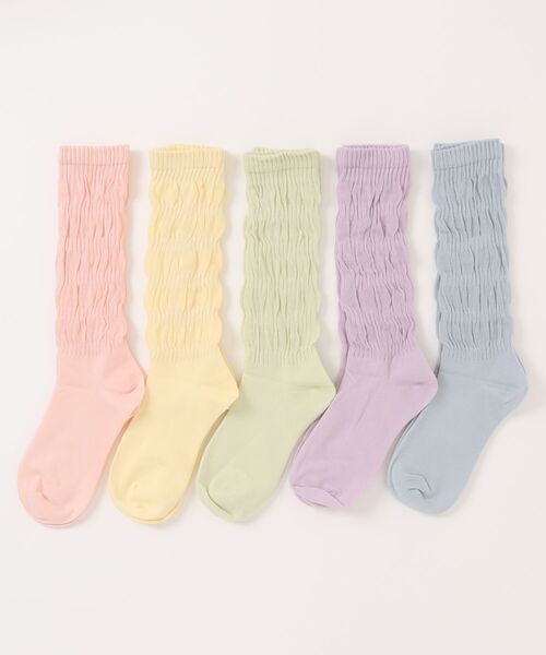 セール】【5足セット】ニュアンス ソリッドカラー タグ付き