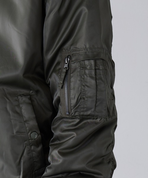 HAUS（ハウス）の「【HAUS】エステルツイル中綿MA-1 KMW-54811（MA-1・メンズ・ブラック/カーキ・LL/L/M）」の12枚目の写真