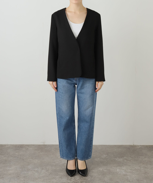 La TOTALITE（ラトータリテ）の「ノーカラーソフトジャケット（その他アウター・レディース・ブラック/ブラウン・36/38）」の9枚目の写真