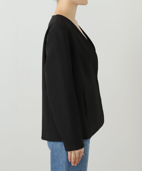 La TOTALITE（ラトータリテ）の「ノーカラーソフトジャケット（その他アウター・レディース・ブラック/ブラウン・36/38）」の13枚目の写真