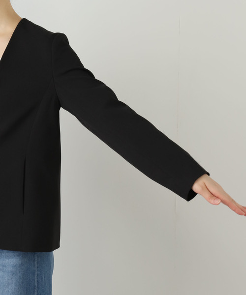 La TOTALITE（ラトータリテ）の「ノーカラーソフトジャケット（その他アウター・レディース・ブラック/ブラウン・36/38）」の14枚目の写真