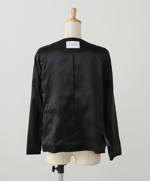 La TOTALITE（ラトータリテ）の「ノーカラーソフトジャケット（その他アウター・レディース・ブラック/ブラウン・36/38）」の20枚目の写真