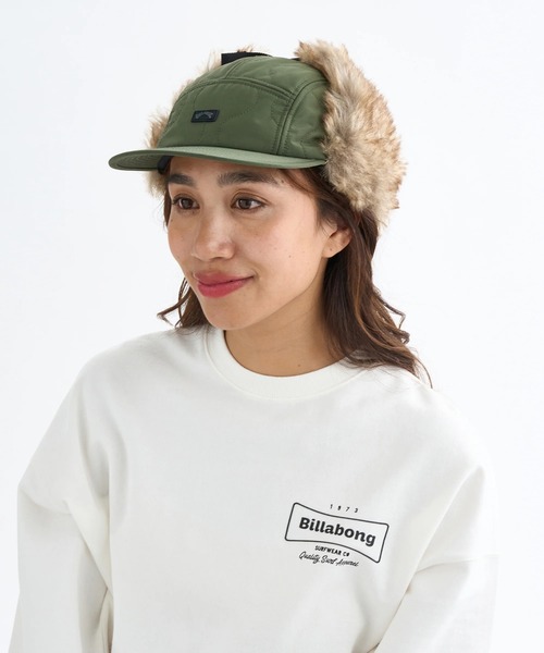 BILLABONG(ビラボン)の「BILLABONG レディース A/DIV TRAPPER CAP キャップ 【2025年秋冬モデル】 @autumn/ビラボンアロゴファートラッパーキャップ(帽子)(キャップ・レディース・ブラック/オリーブ/アイボリー・FREE)」の3枚目の写真