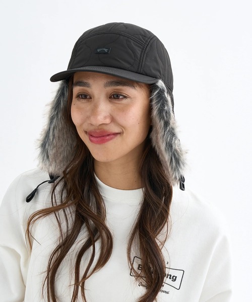 BILLABONG(ビラボン)の「BILLABONG レディース A/DIV TRAPPER CAP キャップ 【2025年秋冬モデル】 @autumn/ビラボンアロゴファートラッパーキャップ(帽子)(キャップ・レディース・ブラック/オリーブ/アイボリー・FREE)」の21枚目の写真