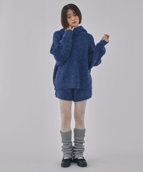 Unblend(アンブレンド)の「【Unblend】ニットショートパンツ<セットアップ対応>(その他パンツ・レディース・グレー/ブルー/ブラウン・FREE)」の7枚目の写真