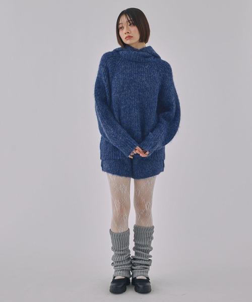 Unblend(アンブレンド)の「【Unblend】ニットショートパンツ<セットアップ対応>(その他パンツ・レディース・グレー/ブルー/ブラウン・FREE)」の6枚目の写真