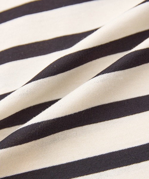 LA MARINE FRANCAISE（マリン フランセーズ）の「バスク天竺セーラープルオーバー（Tシャツ/カットソー・レディース・キャメル/グリーン/ブラック・FREE）」の11枚目の写真