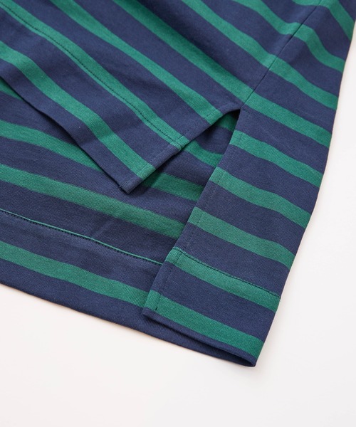 LA MARINE FRANCAISE（マリン フランセーズ）の「バスク天竺セーラープルオーバー（Tシャツ/カットソー・レディース・キャメル/グリーン/ブラック・FREE）」の9枚目の写真