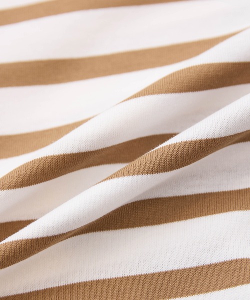 LA MARINE FRANCAISE（マリン フランセーズ）の「バスク天竺セーラープルオーバー（Tシャツ/カットソー・レディース・キャメル/グリーン/ブラック・FREE）」の12枚目の写真