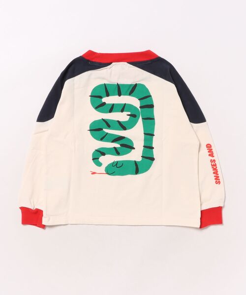 BOBO CHOSES（ボボショーズ）の「Snake T-shirt（Tシャツ/カットソー・キッズ・オフホワイト・2-3YEAR/4-5YEAR/6-7YEAR/8-9y/10-11y/12-13y）」の7枚目の写真