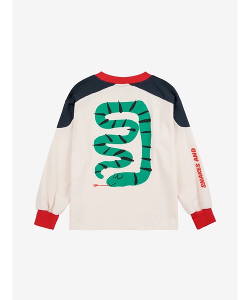 BOBO CHOSES（ボボショーズ）の「Snake T-shirt（Tシャツ/カットソー・キッズ・オフホワイト・2-3YEAR/4-5YEAR/6-7YEAR/8-9y/10-11y/12-13y）」の4枚目の写真