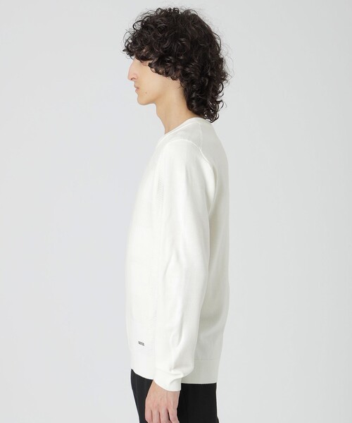 BLACK LABEL CRESTBRIDGE(ブラックレーベル・クレストブリッジ)の「シャドーチェッククルーネックニット(ニット/セーター・メンズ・ネイビー/ブラック/グレー系その他/ブルー系その他4/オフホワイト/オレンジ系その他・XL/S/L/M)」の8枚目の写真