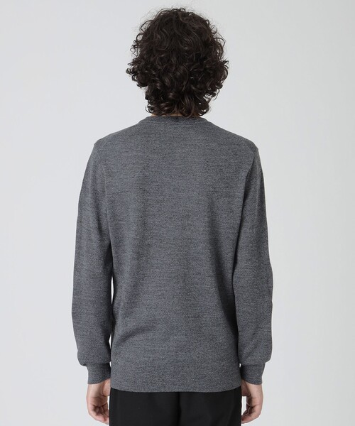 BLACK LABEL CRESTBRIDGE(ブラックレーベル・クレストブリッジ)の「シャドーチェッククルーネックニット(ニット/セーター・メンズ・ネイビー/ブラック/グレー系その他/ブルー系その他4/オフホワイト/オレンジ系その他・XL/S/L/M)」の14枚目の写真