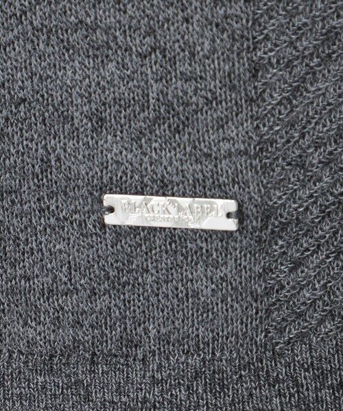 BLACK LABEL CRESTBRIDGE(ブラックレーベル・クレストブリッジ)の「シャドーチェッククルーネックニット(ニット/セーター・メンズ・ネイビー/ブラック/グレー系その他/ブルー系その他4/オフホワイト/オレンジ系その他・XL/S/L/M)」の15枚目の写真