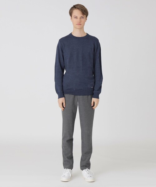 BLACK LABEL CRESTBRIDGE(ブラックレーベル・クレストブリッジ)の「シャドーチェッククルーネックニット(ニット/セーター・メンズ・ネイビー/ブラック/グレー系その他/ブルー系その他4/オフホワイト/オレンジ系その他・XL/S/L/M)」の22枚目の写真