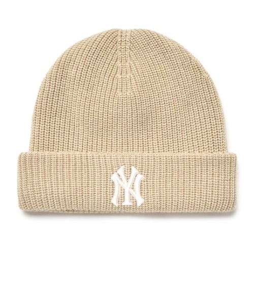 MLB(メジャーリーグベースボール)の「【日本未発売/WEB限定】MLB KOREA(エムエルビーコリア)/ロゴ刺繍ビーニー ニット帽/New jelly mid-binnie(ニットキャップ/ビーニー・レディース・チャコールグレー/グレー/ブルー/クリーム/ブラック/ピンク/グリーン/ネイビー/ベージュ/ブルー系その他/オレンジ/イエロー・FREE)」の5枚目の写真