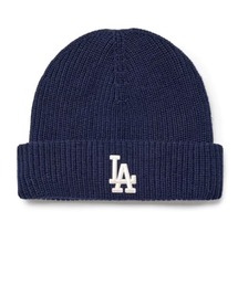 MLB（メジャーリーグベースボール）の「【日本未発売/WEB限定】MLB KOREA(エムエルビーコリア)/ロゴ刺繍ビーニー ニット帽/New jelly mid-binnie（ニットキャップ/ビーニー）」